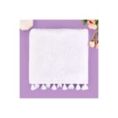 Evidea Soft French Cottage Ekru 50x90 cm Püsküllü Yüz Havlusu