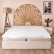 Evidea Soft Nando 160x200 cm Beyaz Basic Çift Kişilik Lastikli Alez