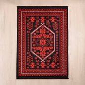 Evidea Soft Ruby Afgan Desenli Kırmızı 160x230 cm Halı