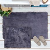 Evidea Soft Venüs Post Antrasit 60x100 cm + 50x60 cm 2'li Klozet Takımı