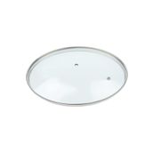 EvimSaray 26 cm Cam Kapak Metal Çerçeveli Tencere Tava Kapağı