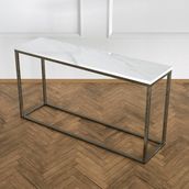 Evka Potrica Eskitme Pirinç Beyaz Mermer Tabla Dresuar
