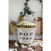 EVLE Metal Popcorn Kutusu - Patlamış Mısır Kovası 13.5 Cm, Mosaic Er149-1o