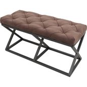 Evodeko Chester Siyah Kahve Bench Puf