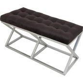 Evodeko Gri Siyah Bench Puf