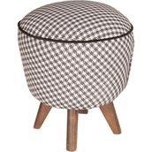 Evodeko Siyah Retro Puf