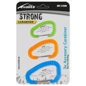 Evolite Strong Mavi-Turuncu-Yeşil 3'lü Karabina Seti