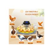 Evonest Evo-Ufo-48 | 48 Yumurtalık Ufo Model Otomatik Kuluçka Makinesi