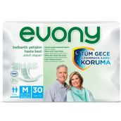 Evony 30'lu Medium Beyaz Belbantlı Yetişkin Hasta Bezi