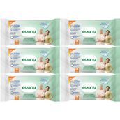 Evony 48 Yaprak XL Banyo Ferahlığı 6'lı Yetişkin Vücut Perine Temizleme Havlusu