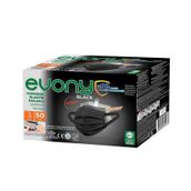 Evony 50'li Black Yumuşak Elastik Kulaklı Maske