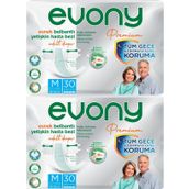 Evony Premium M 60 Adet Belbantlı Hasta Bezi