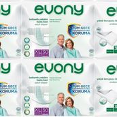 Evony Yetişkin Bel Bantlı Tekstil Yüzey Ekstra Büyük 120 Adet Hasta Bezi+60 Adet Yatak Koruyucu Örtü
