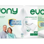 Evony Yetişkin Bel Bantlı Tekstil Yüzey Orta 30 Adet Hasta Bezi+30 Adet Yatak Koruyucu Örtü