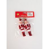 Evvon Yılbaşı Süsü XMS KURŞUN ASKER ASMALI 2'Lİ 13 CM