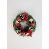 Evvon Yılbaşı Süsü XMS YİLBASİ KAPİ HALKASİ 25CM