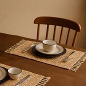 Excellent Houseware 45x35 cm Bej Püsküllü Amerikan Servis