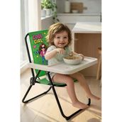 Exent Kids 2–6 Yaş, Katlanır Portatif Mama Sandalyesi, Tak-Çıkar Masa İle-Cool Girl-Yeşil