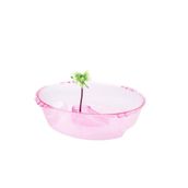 Exotic Kaplumbağa Bahçesi (Oval) 33x24x9 Pembe -C1Pem