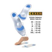 Exxen Tam Ortopedik Anatomik Silikon Ayakkabı Tabanlığı Topuk Dikeni Tabanlık