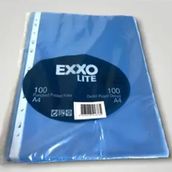 Exxo Renkli Pp Mavi A4 100'lü Poşet Dosya