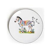 Ezem LYHB003 Zebra 6lı Porselen Tabak Seti