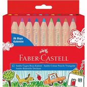 Faber Castell Jumbo İlk Boya Kalemim Yarım Boy Kuru Boya