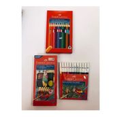 Faber Castell Kırtasiye Seti Jumbo Üçgen Boya Kalemi 12li- Suluboya 12li- Keçeli Kalem 12li FC-00015