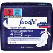 Facelle Kanatlı Extra Gece Koruyucu 8'li Ultra Ped