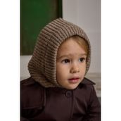 Fahhar Kids Örme Çocuk Balaclava Bere Vizon