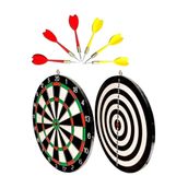 Faial Dart Tahtası Seti 15 İnç Büyük Orta Boy Çift Taraflı Dart Tahtası Oyun Seti