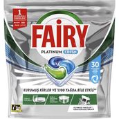 Fairy 30'lu Platinum Fresh Bulaşık Tableti