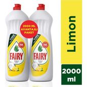 Fairy Elde Yıkama Bulaşık Deterjanı Limon 1000 ml - 2 Adet