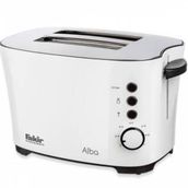 Fakir Alba 850 W 7 Programlı 2 Dilim Hazneli Ekmek Kızartma Makinesi Beyaz