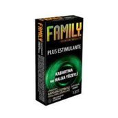 Family Plus Estimulante Prezervatif 12'li