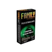Family Plus Uyarıcı, Kabartma ve Halka Yüzeyli Prezervatif, 12'li Paket