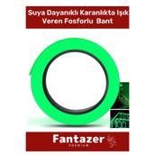 Fantazer Özel Üretim Suya Dayanıklı Karanlıkta Işık Veren Merdiven Ev Bahçe 4 Metre Fosforlu Yeşil Şerit Bant
