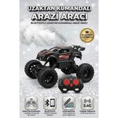 Farbu Oyuncak Uzaktan Kumandalı Işıklı 2.4ghz Bluetoothlu Telefon Kontrollü Arazi Temalı Oyuncak Yarış Arabası - Kırmızı