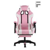 Fashcolle Dynamic Pembe Beyaz Masajlı Oyuncu Koltuğu