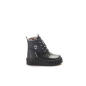 Fast Step 769KXA130 Siyah Hakiki Deri Kürklü Unisex Çocuk Klasik Bot