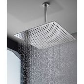 Fause Ankastre Borulu Kare Slim Metal 40x40 cm Tavandan Duş Başlığı