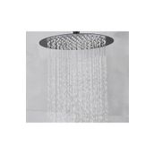 Fause KTD106-B Oval Slim 304 Metal 25 cm Siyah Tepe Duş Başlığı