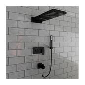 Fause Siyah Comfort Panel Şelale Fau111-b FAU111-B Duş Ankastre Seti
