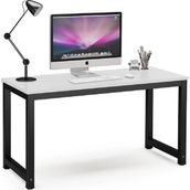 Faween 80215 120x 60 Çalışma Masası Bilgisayar Masası Ofis Ders Beyaz - Siyah - 120x60