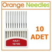 Fdm | Orange | Ev Tipi | Aile Dikiş Makina İğnesi | 16 Numara | Hax1 | 16/100 | 1 Paket 10 Adettir | Tüm Ev Tipi Marka Makineler İle Uyumludur