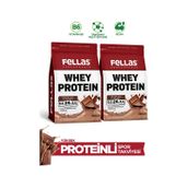 Fellas Whey Protein Tozu 1050 G - Çikolata Aromalı 525 G x 2 Çikolata