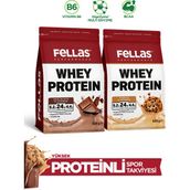 Fellas Whey Protein Tozu 2'li Deneme Paketi (525g x 2) - Çikolata - Kurabiye