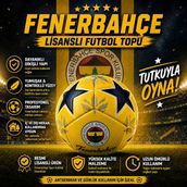 Fenerbahçe Lisanslı Futbol Topu No:5 430 Gr Dayanıklı Dikişli Profesyonel Top