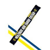 Fenerbahçe Sarı Lacivert Palamutlu Unisex Dokuma Atkı
