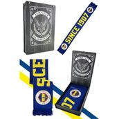 Fenerbahçe Sarı Lacivert Since 1907 Unisex Dokuma Atkı Lazer Kutu Hediyeli